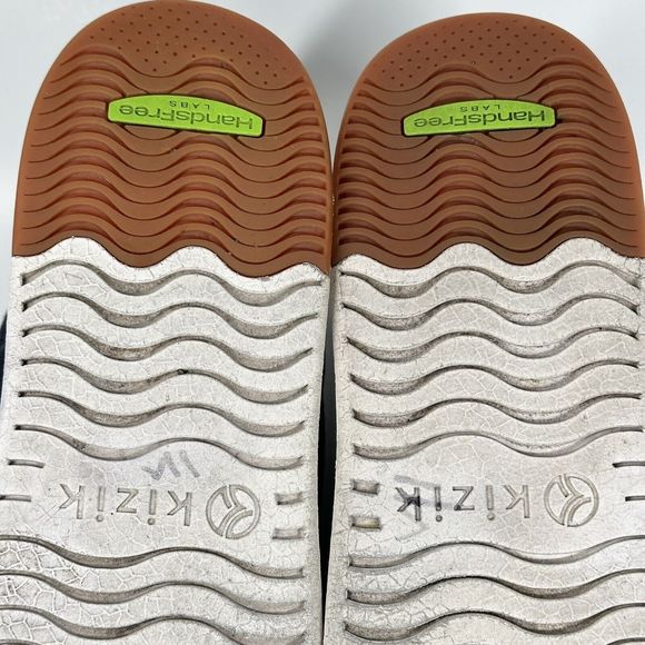 Kizik The Prague Navy Blue Canvas Suede Sneakers Shoes Mens 13 Wide W 14.5 Wide - Picture 15 of 16